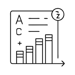 z score icon, z score line art - simple line art of z score, perfect for z score logos and icons