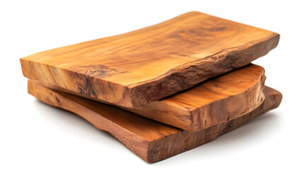 Isolated antique book with aged brown cover and yellowed paper page