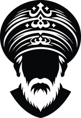 Figure Wearing Ilkhanate Hat