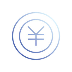 Fototapeta premium Chinese Currency icon vector stock illustration