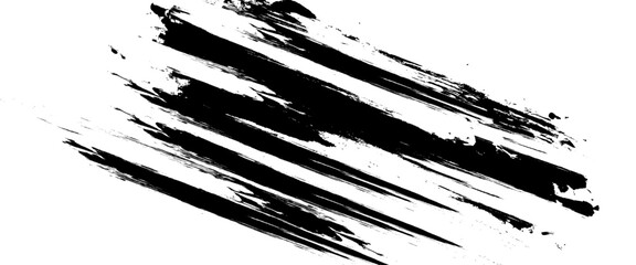 Vector  modern black grunge texture paint stain shining brush stroke background.