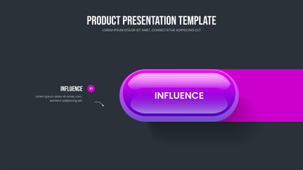 Financial Profile 1 Step Infographic Frame Template. Advertising Insight Slideshow Layout Vector Illustration. Sales Briefing One Option Diagram Slide Design.