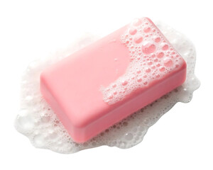 pink soap and towel