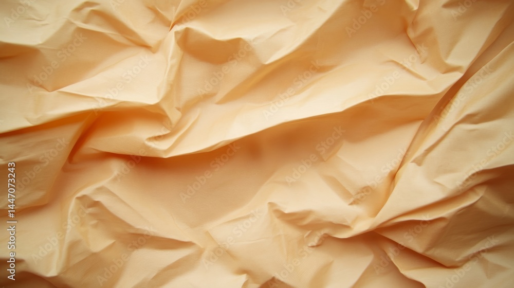 Poster close-up view captures a sheet of parchment paper with a warm beige hue, showcasing natural fibers a
