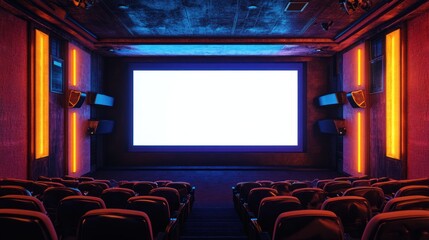 Fototapeta premium Empty movie theater interior