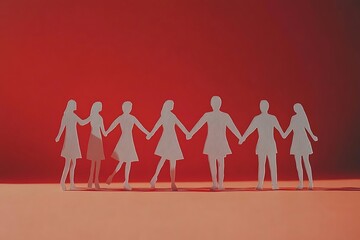 Women Standing Together Collaboration Teamwork Support