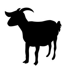 goat silhouette illustration