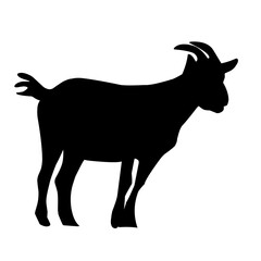 goat silhouette illustration