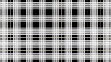 Black and white  plaid fabric texture background. Luxury plaid checkered seamless pattern.