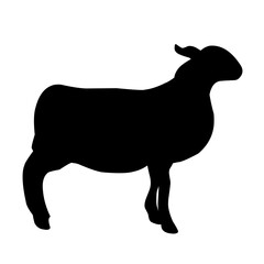 goat silhouette illustration