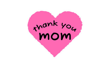thank you mom
「母の日」に伝えたい、感謝のメッセージのかわいいロゴマーク
