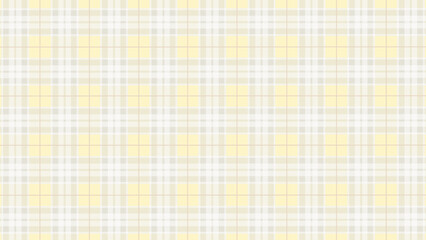 Yellow, grey white  plaid fabric texture background. Luxury plaid checkered seamless pattern.