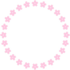 벚꽃 원 테두리 장식