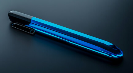 Modern pen and paper clip with an angular images