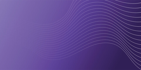 White Wavy Lines Isolated on purple Abstract Background Design