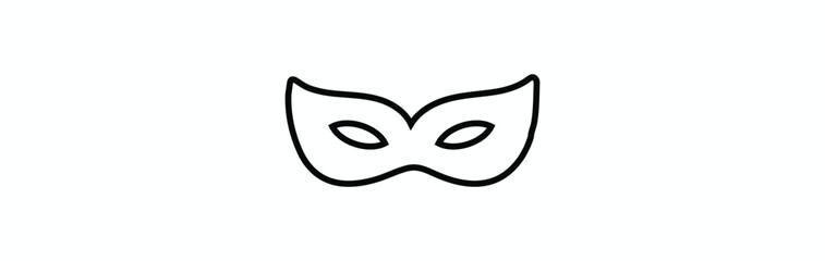 Black Mask. 
Black mask vector icon collection. 