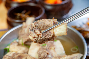 Galbitang sold in Korea is delicious