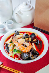 Jjamppong sold in Korea is delicious