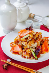 Sweet and sour pork sold in Korea is delicious