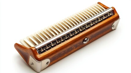 Harmonica isolated on white background