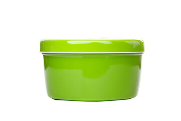 Isolated Green Food Container With Transparent Background
