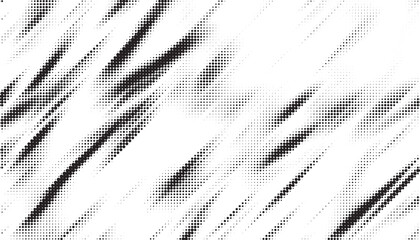 Abstract grunge halftone background. Retro comic grain pixel texture. Dots cartoon wallpaper. Pop art fading wavy gradient pattern. Vector vanishing gritty backdrop. © cnh