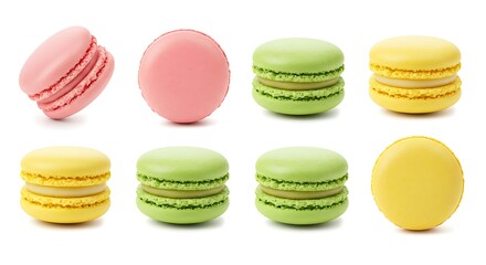 Obraz premium almond, assorted, assortment, background, bake, bakery, biscuit, cake, candy, chocolate, closeup, coffee, color, colorful, confection, confectionery, cookie, cream, cuisine, delicate, delicious, desse