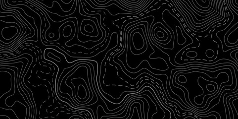 Topographic map background concept. Topo contour map. Rendering abstract illustration. Vector abstract illustration. Geography concept. paper texture design. Limited of a geographical map