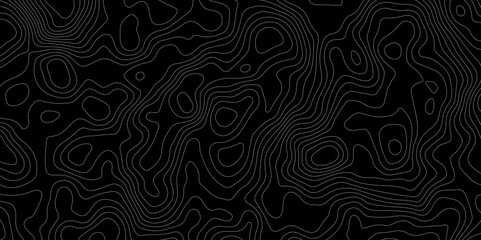 Fototapeta premium Topographic map background concept. Topo contour map. Rendering abstract illustration. Vector abstract illustration. Geography concept. paper texture design. Limited of a geographical map