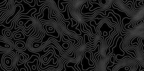 Fototapeta premium Topographic map background concept. Topo contour map. Rendering abstract illustration. Vector abstract illustration. Geography concept. paper texture design. Limited of a geographical map