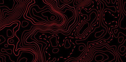 Topographic map background concept. Topo contour map. Rendering abstract illustration. Vector abstract illustration. Geography concept. paper texture design. Limited of a geographical map