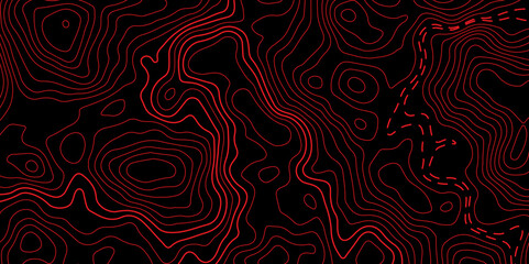 Topographic map background concept. Topo contour map. Rendering abstract illustration. Vector abstract illustration. Geography concept. paper texture design. Limited of a geographical map