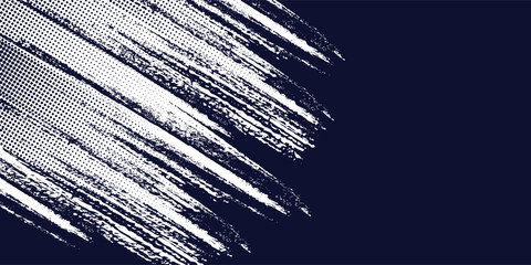 dark blue and white halftone on blue background. Vector dotted sparkles or halftone shine pattern texture Pop Art Style Background. vector illustration