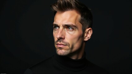 Obraz premium Intense Portrait Of Handsome Man