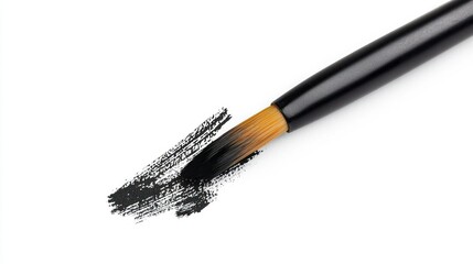 Fototapeta premium Japanese sumi-e brush painting isolated on white background