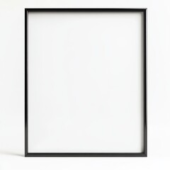 Modern Sleek Black Metal Frame on a Light Background for Display