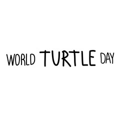 Vector turtle for World Turtle Day