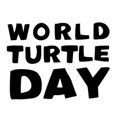 Vector turtle for World Turtle Day