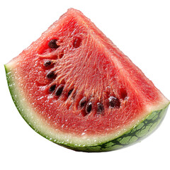 Photo slice of watermelon isolated on transparent background. PNG