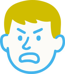 Cartoon Angry Face