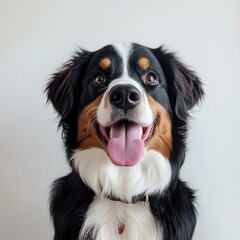 Happy dog portrait  Smiling, adorable canine