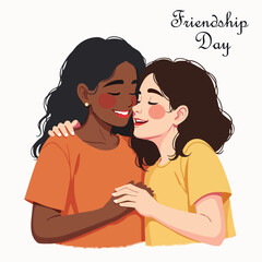 young couple kissing Friendship day