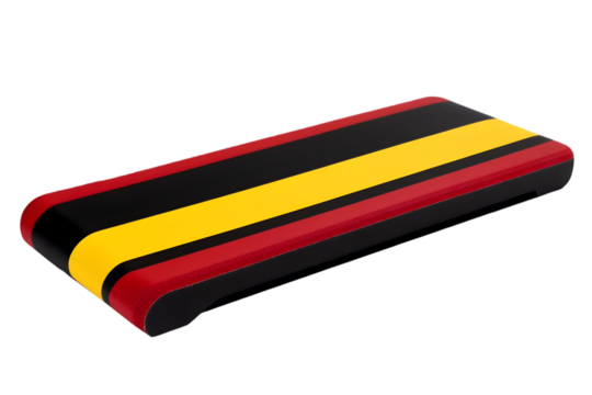 Isolated Striped Illustration Background With Red Yellow Black Colors 3D Illustration