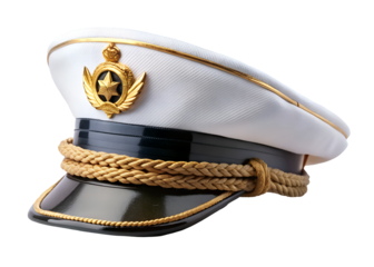 captain's hat clipart image on transparent background