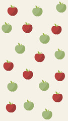 illustration background of apples
