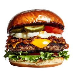 Burger isolated on white background