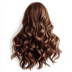 Fototapeta premium Loose Curl Hairstyle Mockup for Soft and Natural Look
