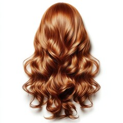 Naklejka premium Beautifully Styled Loose Curls for Hair Mockup Display