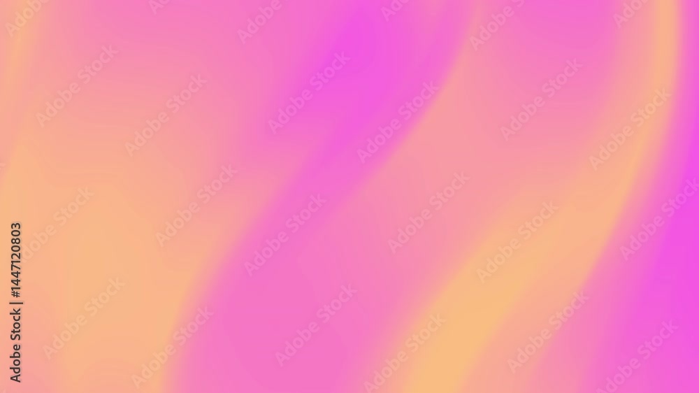 Aufkleber abstract pink and orange gradient background with soft smooth flowing curves and lines. this vibrant