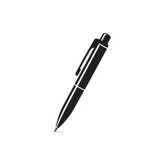 Ballpoint Pen Writing Icon Vector Illustration for Office and Education